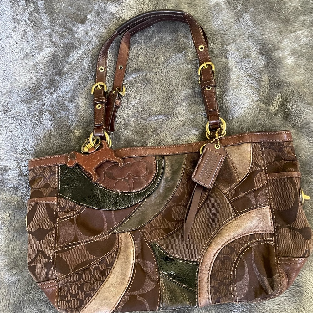 brown coach purse